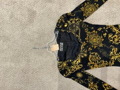 Versace Black Print Dress Size 0