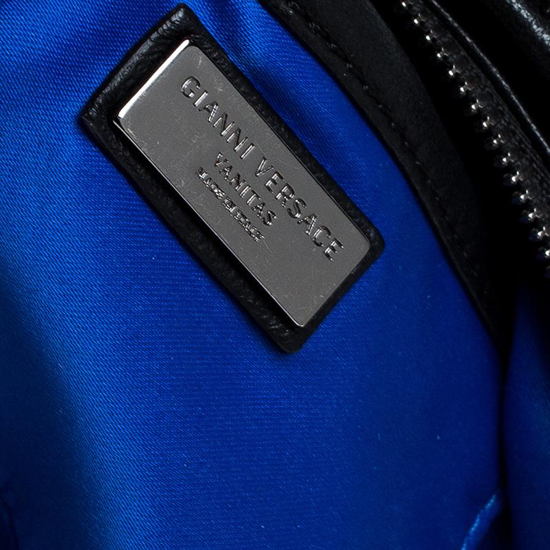 Versace Black Quilted Leather Vanitas Shoulder Bag 3