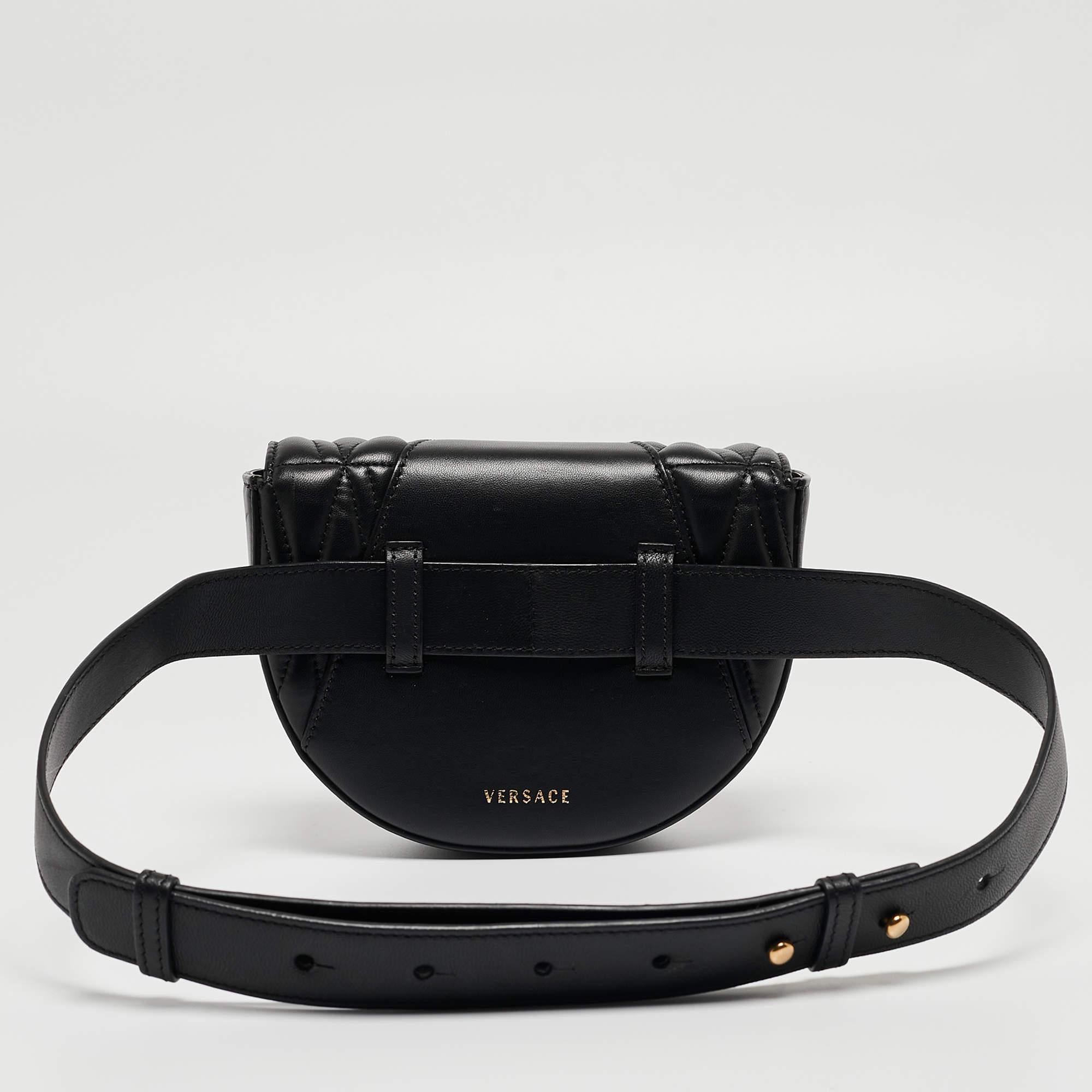 Belt bags are edgy, stylish and will never disappoint you when it comes to completing an outfit! This one is crafted wonderfully with a smart exterior, a compact, well-lined interior, and an adjustable belt that sits perfectly on your waist. Get