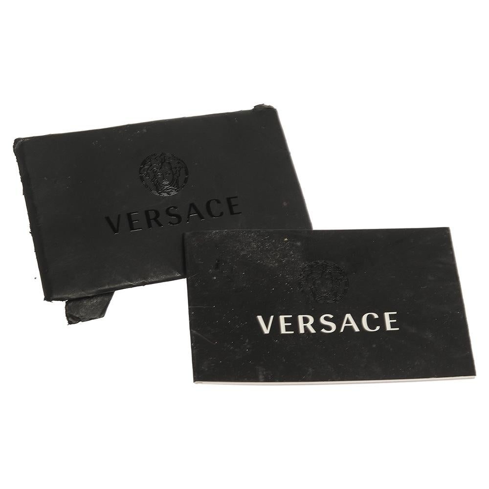 Versace Black Quilted Patent Leather Satchel 3