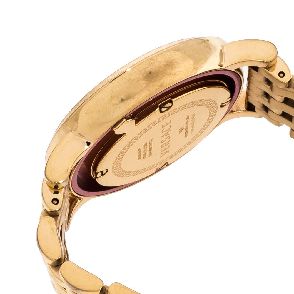 Versace Black Rose Gold Plated Venus VDA040014 Women's Wristwatch 33 mm 3