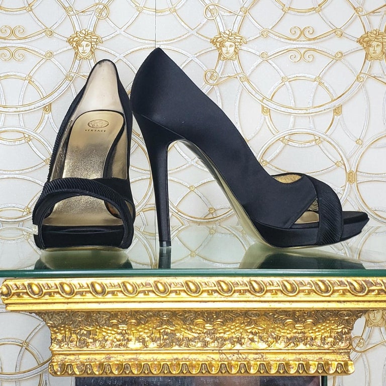 versace silk platforms