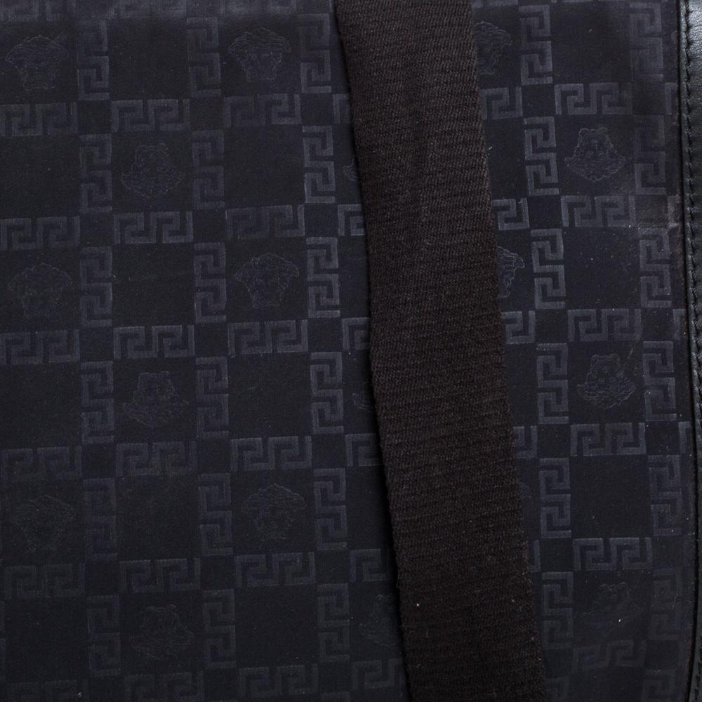 Versace Black Signature Nylon Messenger bag 5