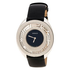 Versace Black Stainless Steel 67Q Women's Wristwatch 39 mm