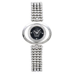 Versace Black Stainless Steel Eon Ellipsis 91Q Women's Wristwatch 40 mm