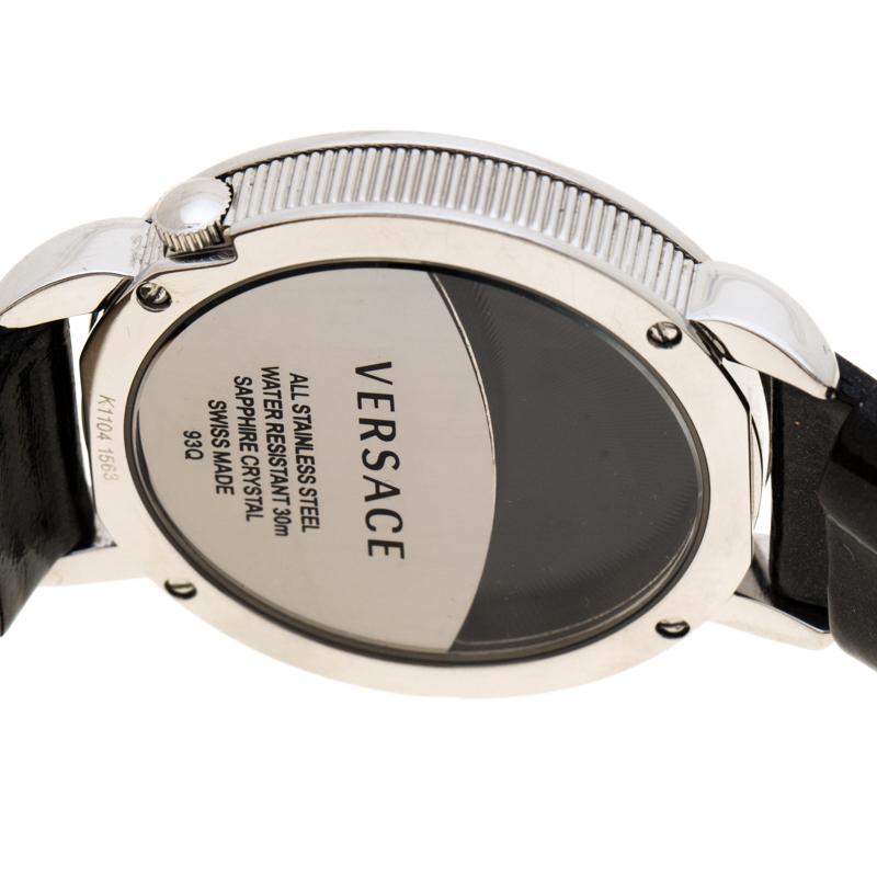Contemporary Versace Black Stainless Steel Krios 93Q Women's Wristwatch 38 mm