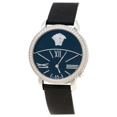 Versace Black Stainless Steel Krios 93Q Women's Wristwatch 38 mm