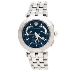 Versace Black Stainless Steel V Race 23C Women's Wristwatch 42 mm