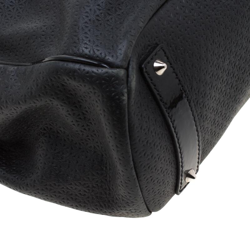 Versace Black Stud Leather Tote 5