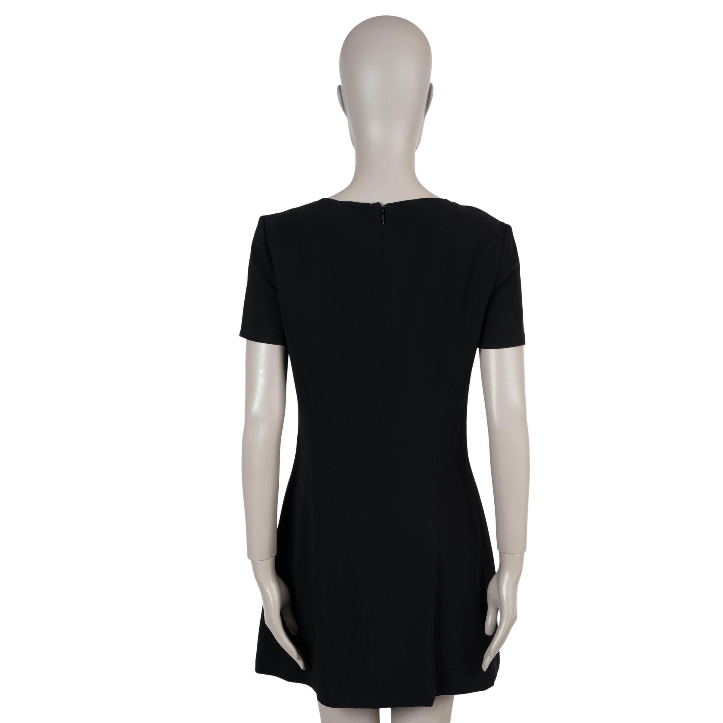 VERSACE negro viscosa 2023 MEDUSA '95 MANGA CORTA Vestido CADY MINI 44 L Negro en venta