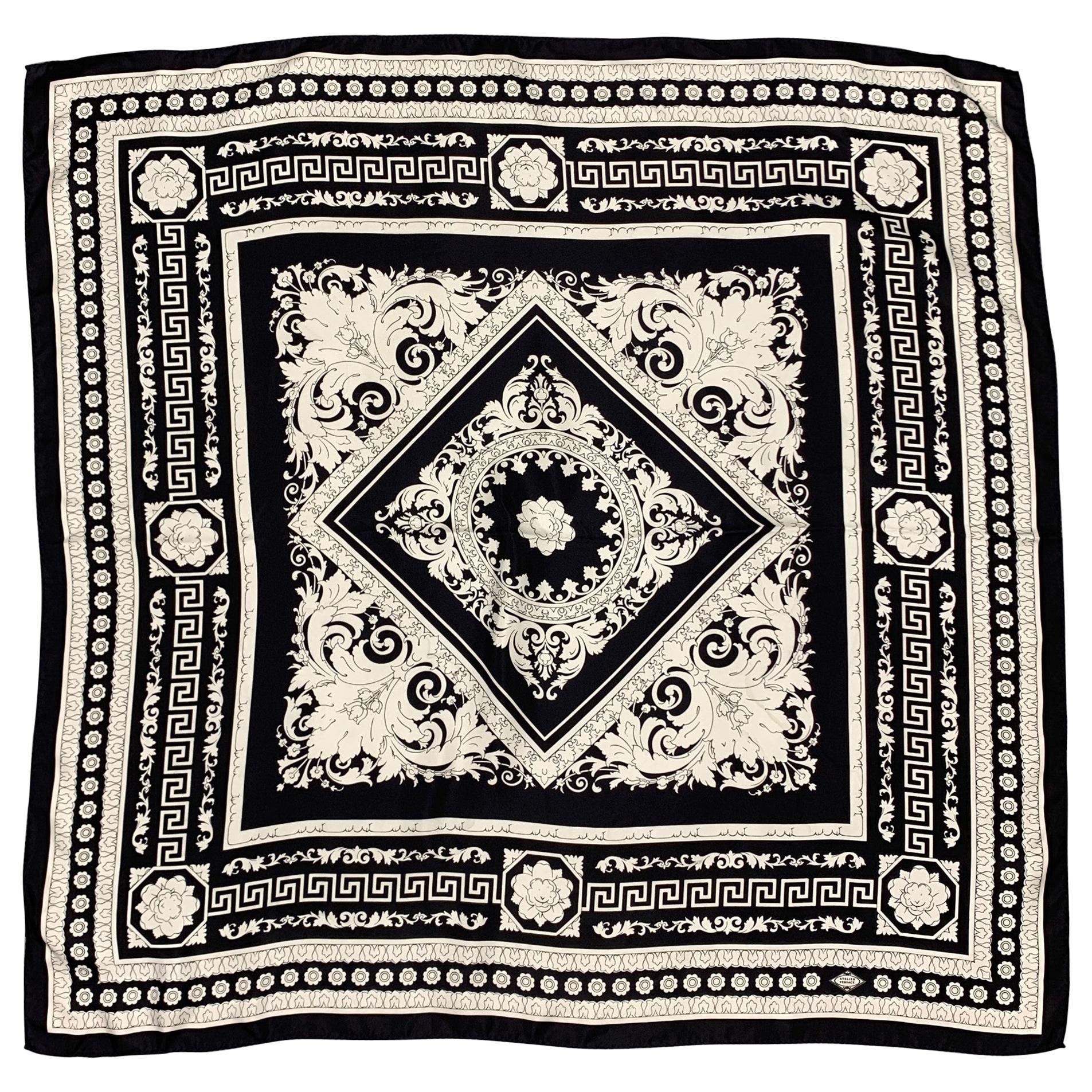 1980s Versace silk Scarf at 1stDibs