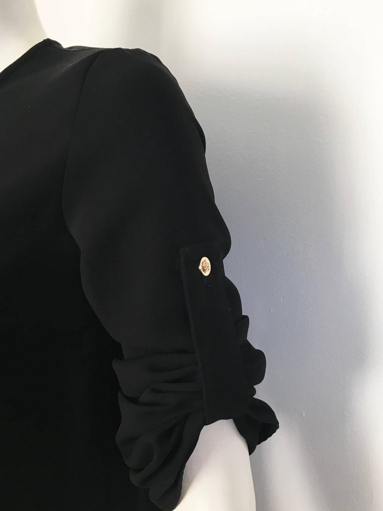 versace black blouse