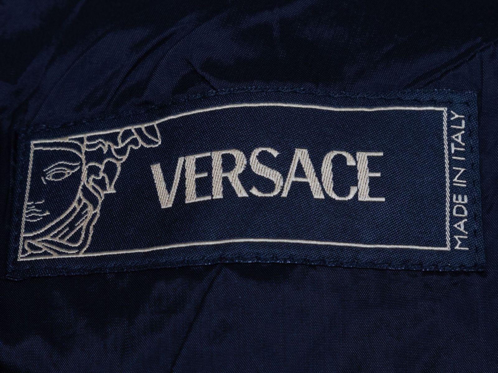 Men's Versace Black Wool Military Jacket