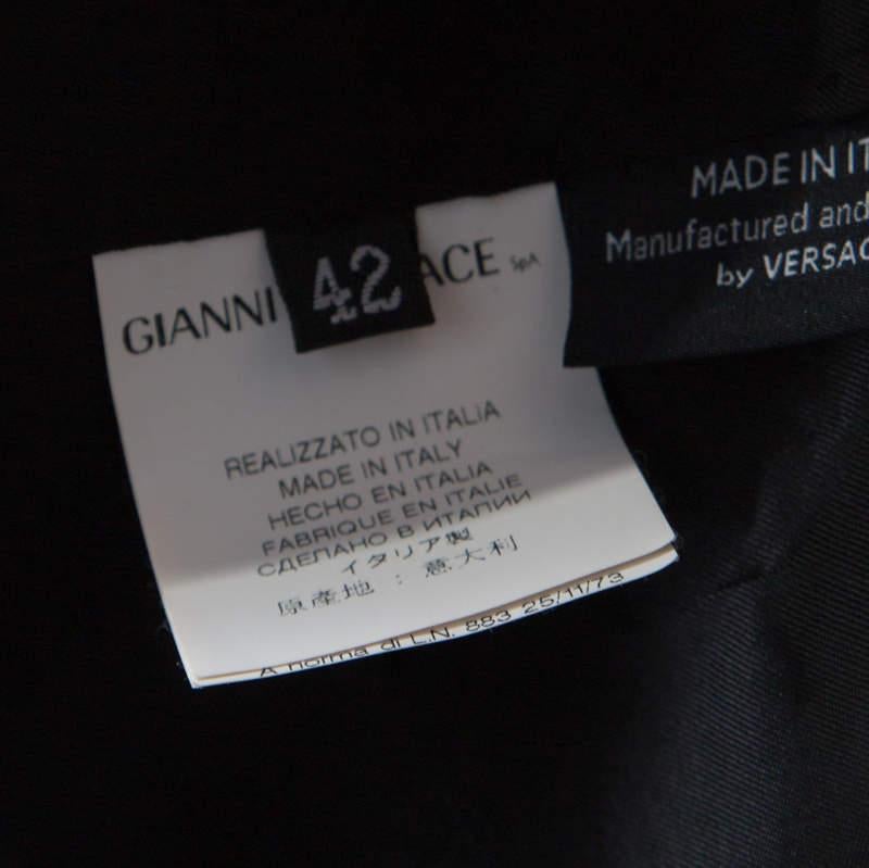Women's Versace Black Wool Tailored Blazer M For Sale
