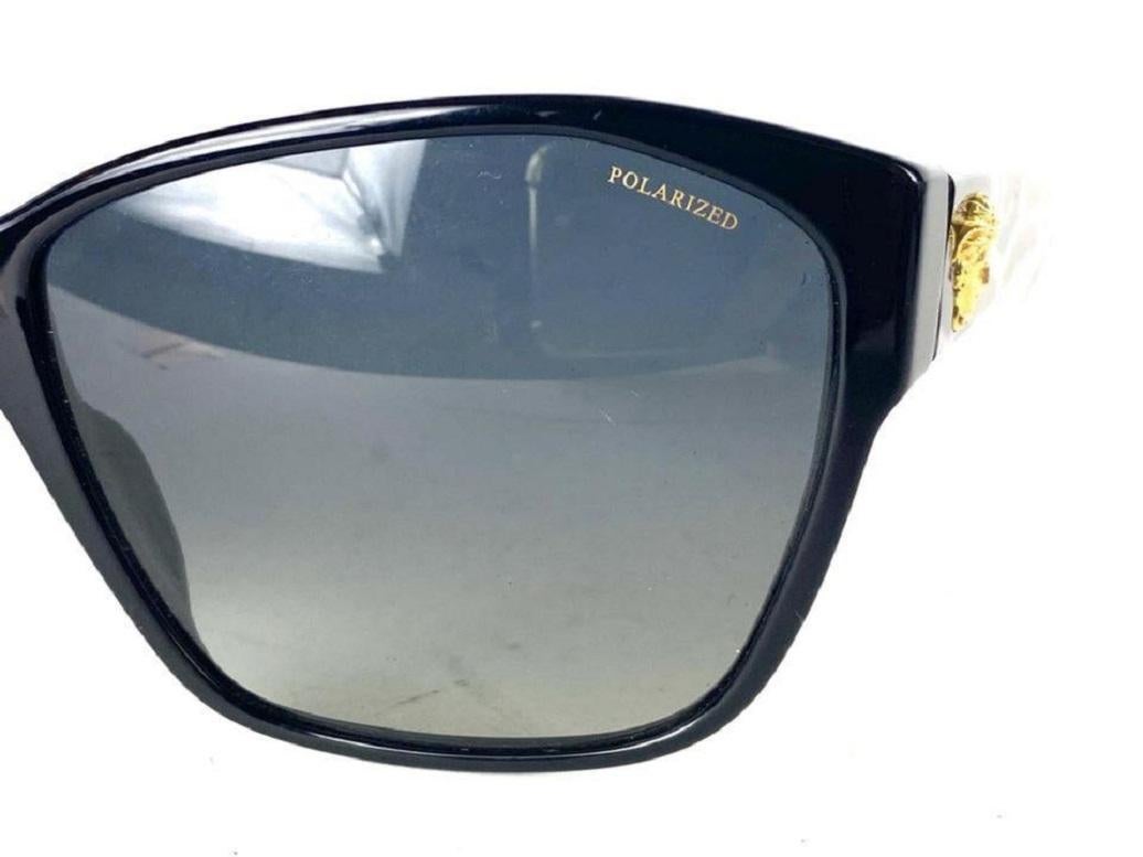 Versace Black X Grey Mod4277 Medusa Leopard Cheetah 3ver65 Sunglasses 5