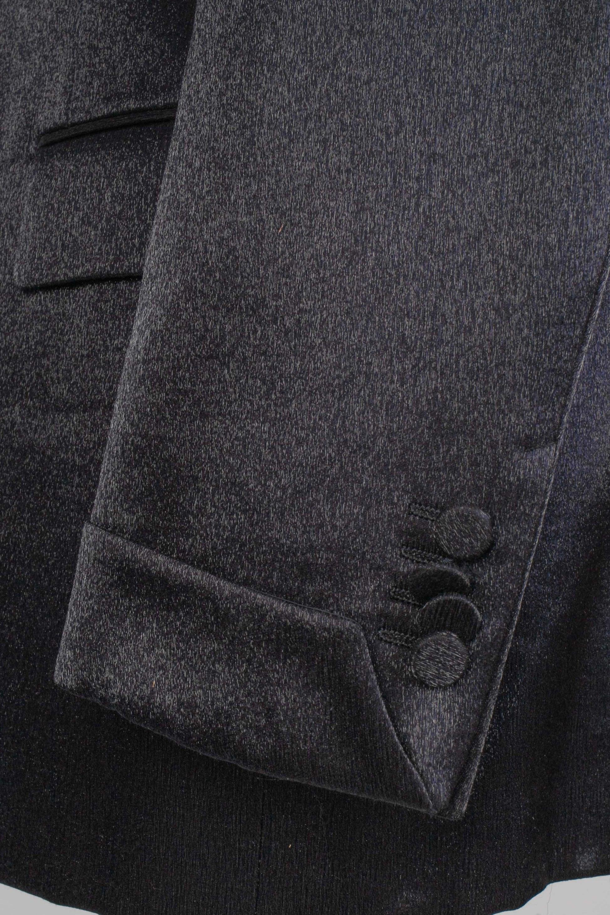 Versace Dunkel-blaue Jacke aus Wollmischgewebe für Männer im Angebot 4
