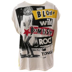 Versace "Blonde wild bomb sex rock tonight" multicoloured cotton shirt