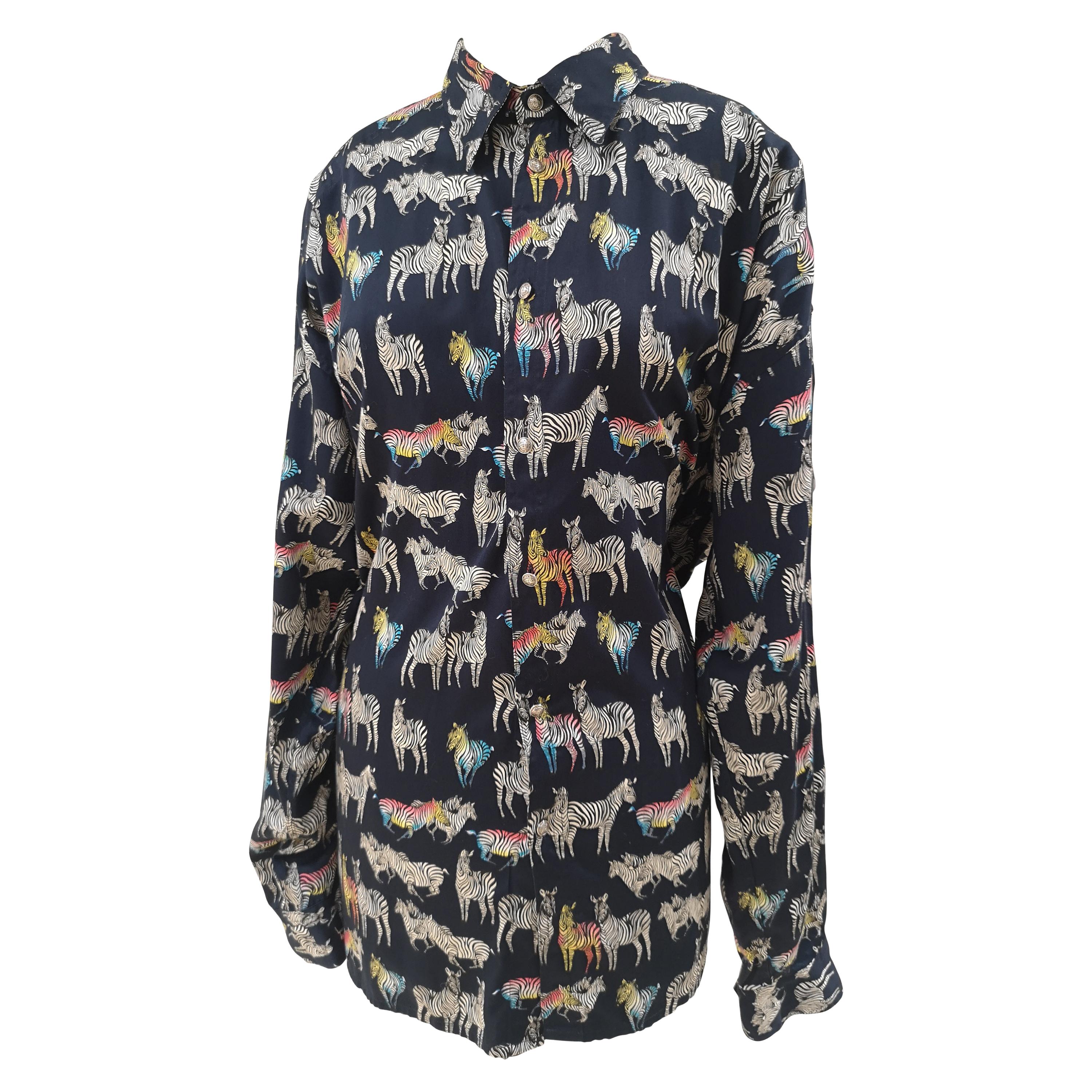 Versace clearance zebra shirt