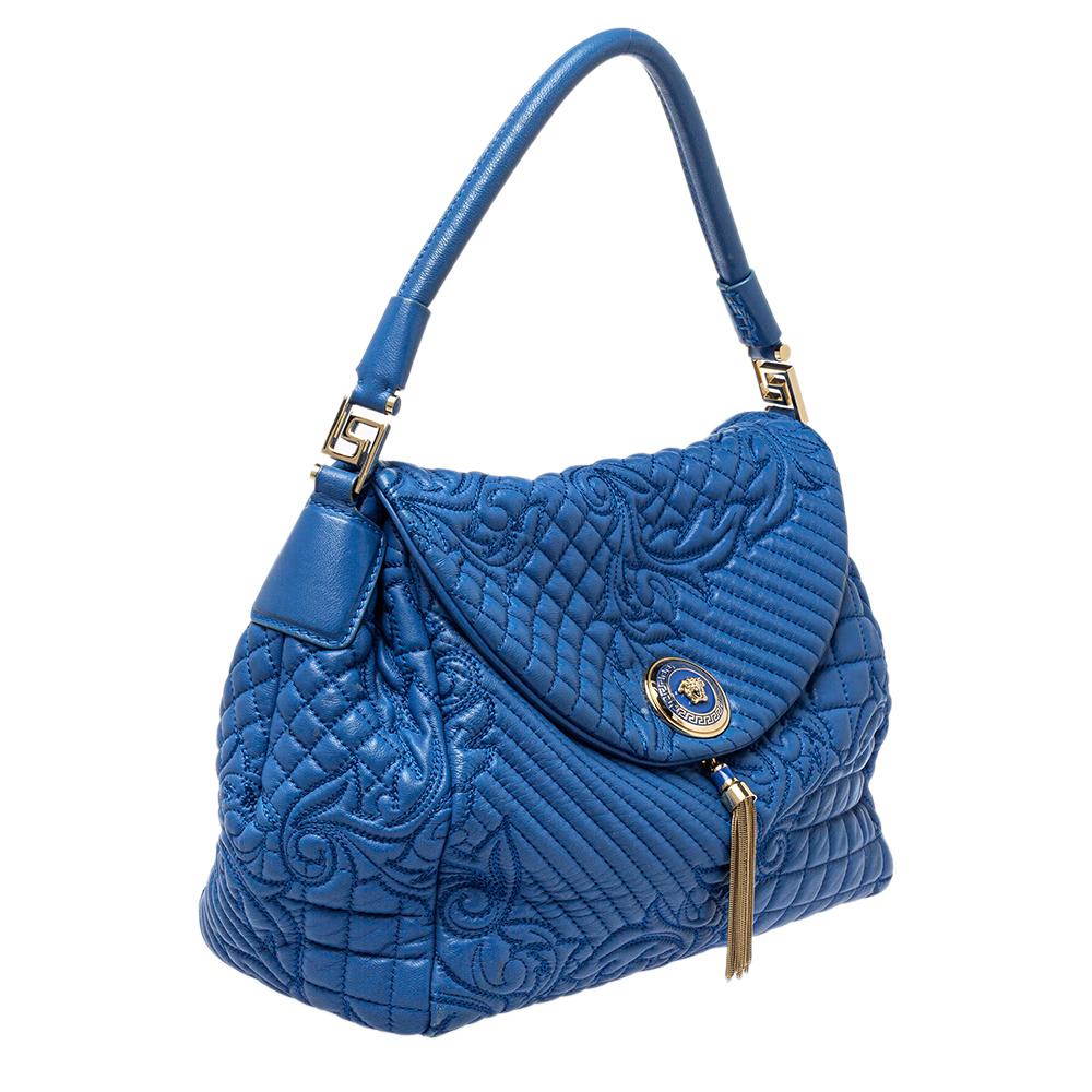 versace blue purse