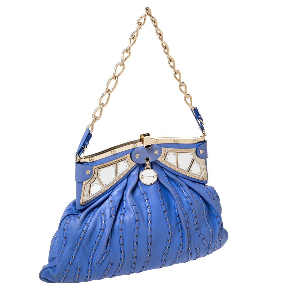 Versace blue handbag new arrivals