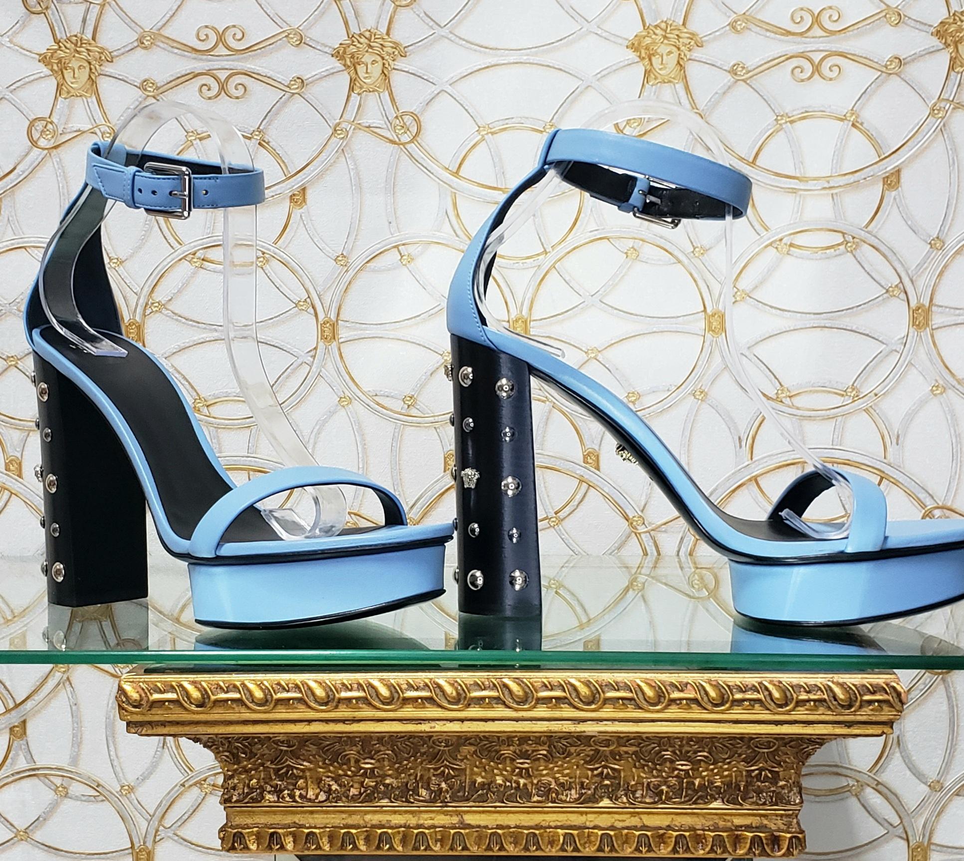 blue versace sandals