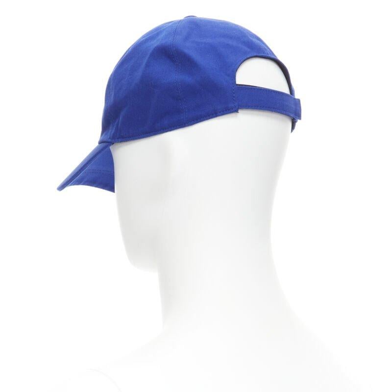VERSACE blue red vintage Medusa logo embroidery baseball hat 58cm M 7 1/4 For Sale 1