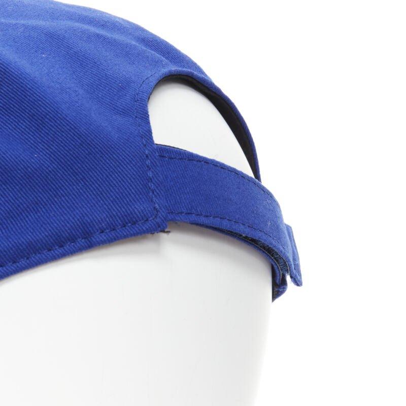 VERSACE blue red vintage Medusa logo embroidery baseball hat 58cm M 7 1/4 For Sale 3