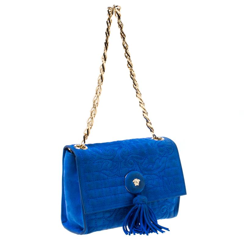 versace blue bag