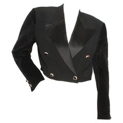 Vintage Versace Bolero Tuxedo Jacket Circa 1980’s