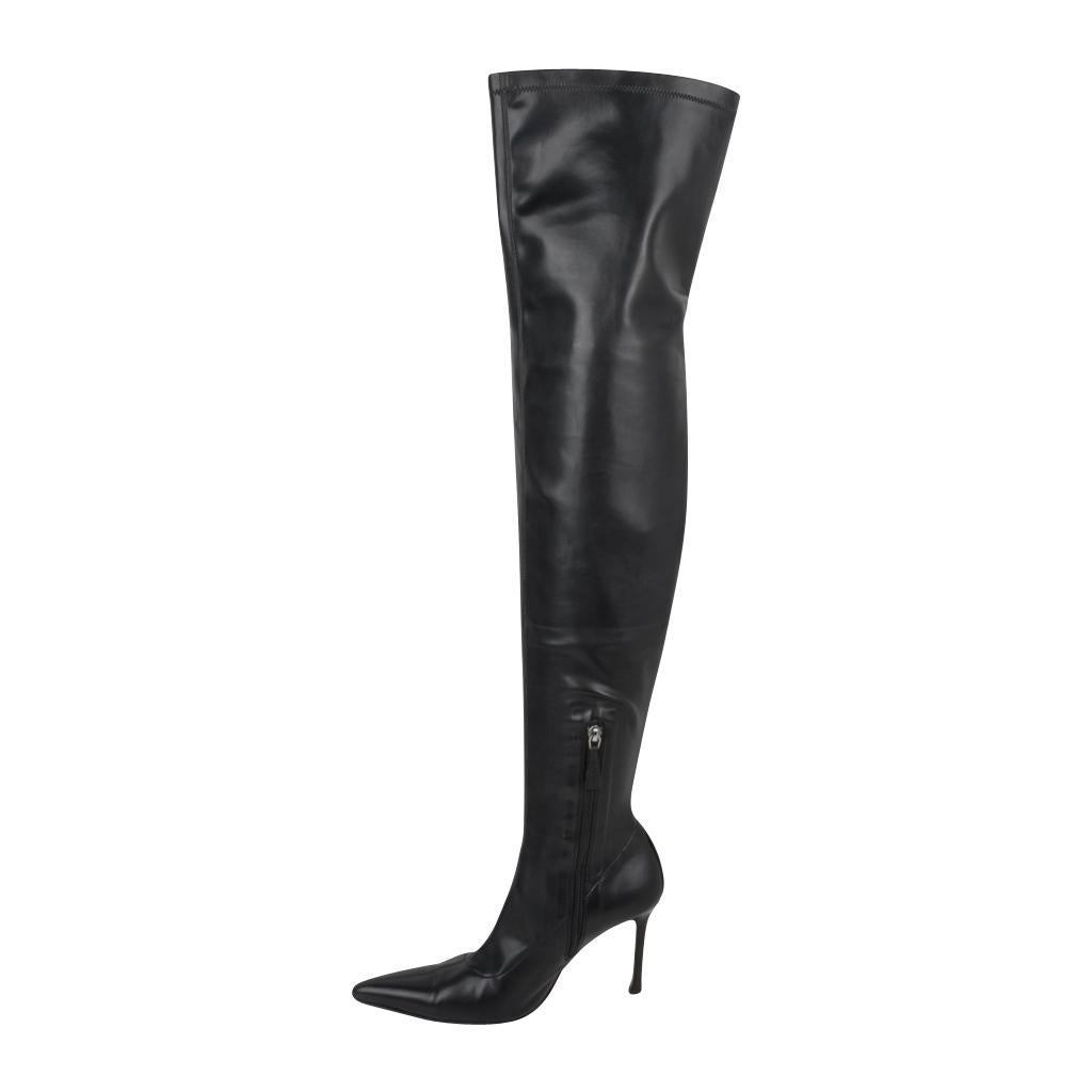 versace thigh high boots