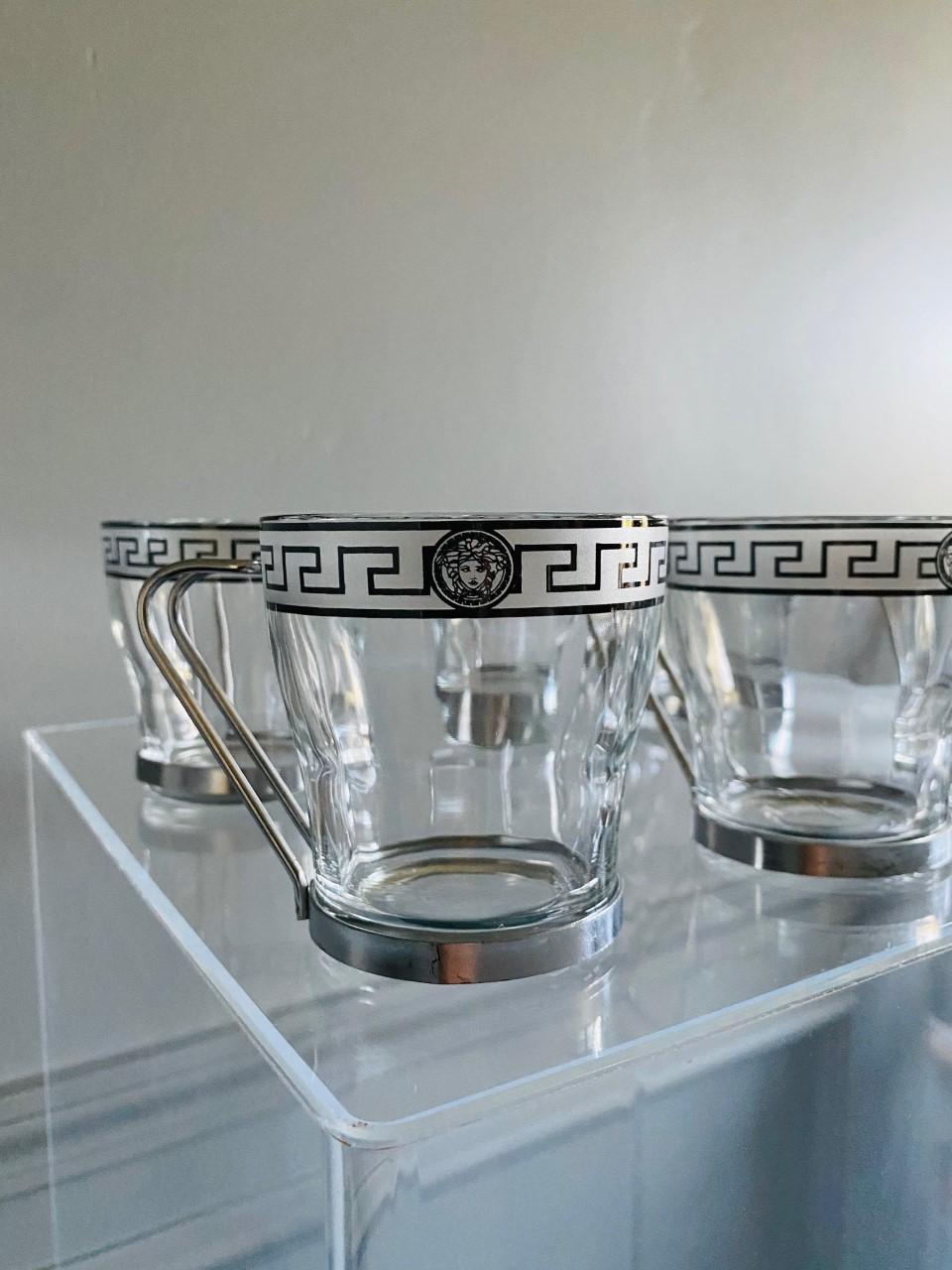 versace glass cups