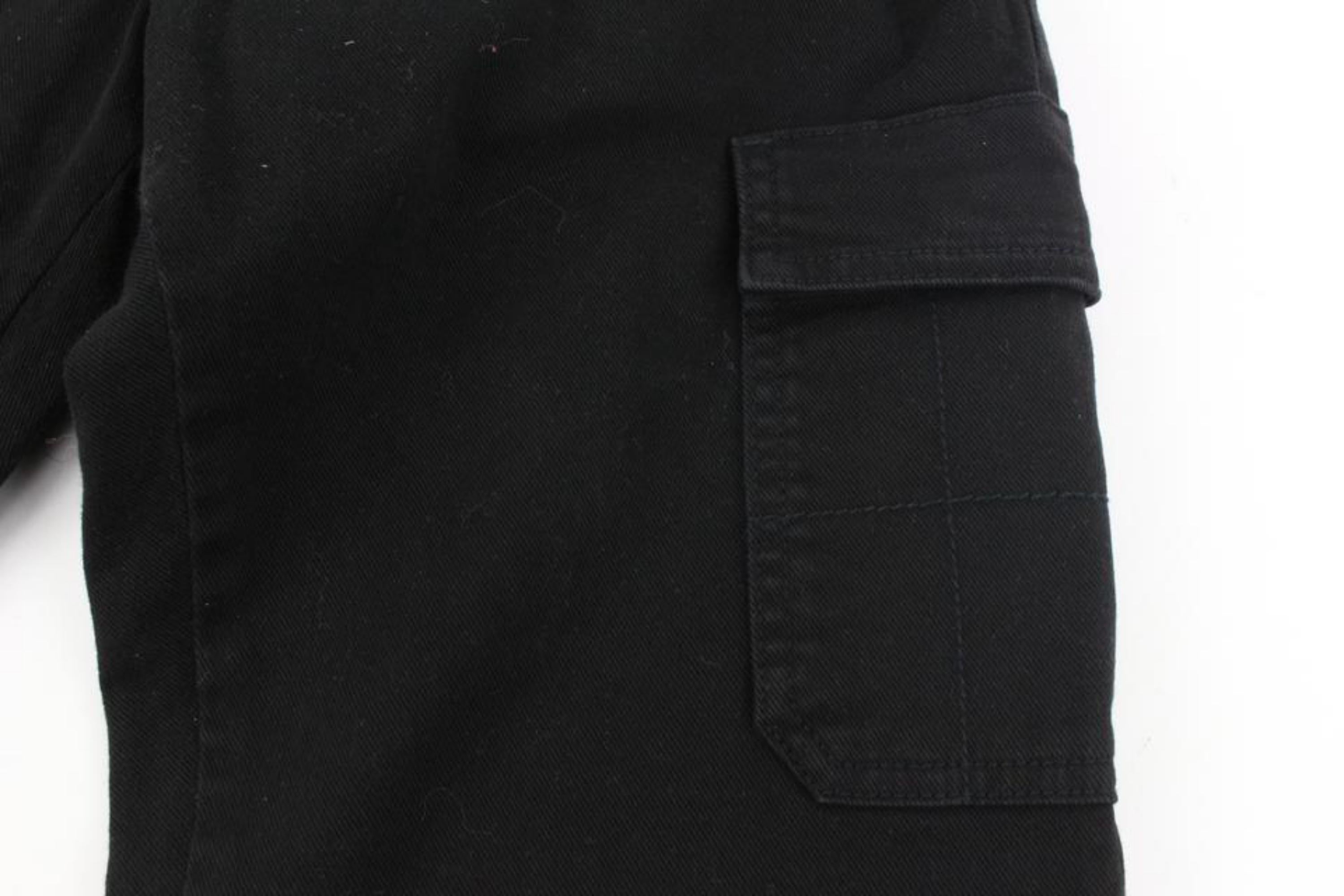 Junge Hose von Versace, 12A, Schwarz x Weiß, Greca, 120v23 im Angebot 8
