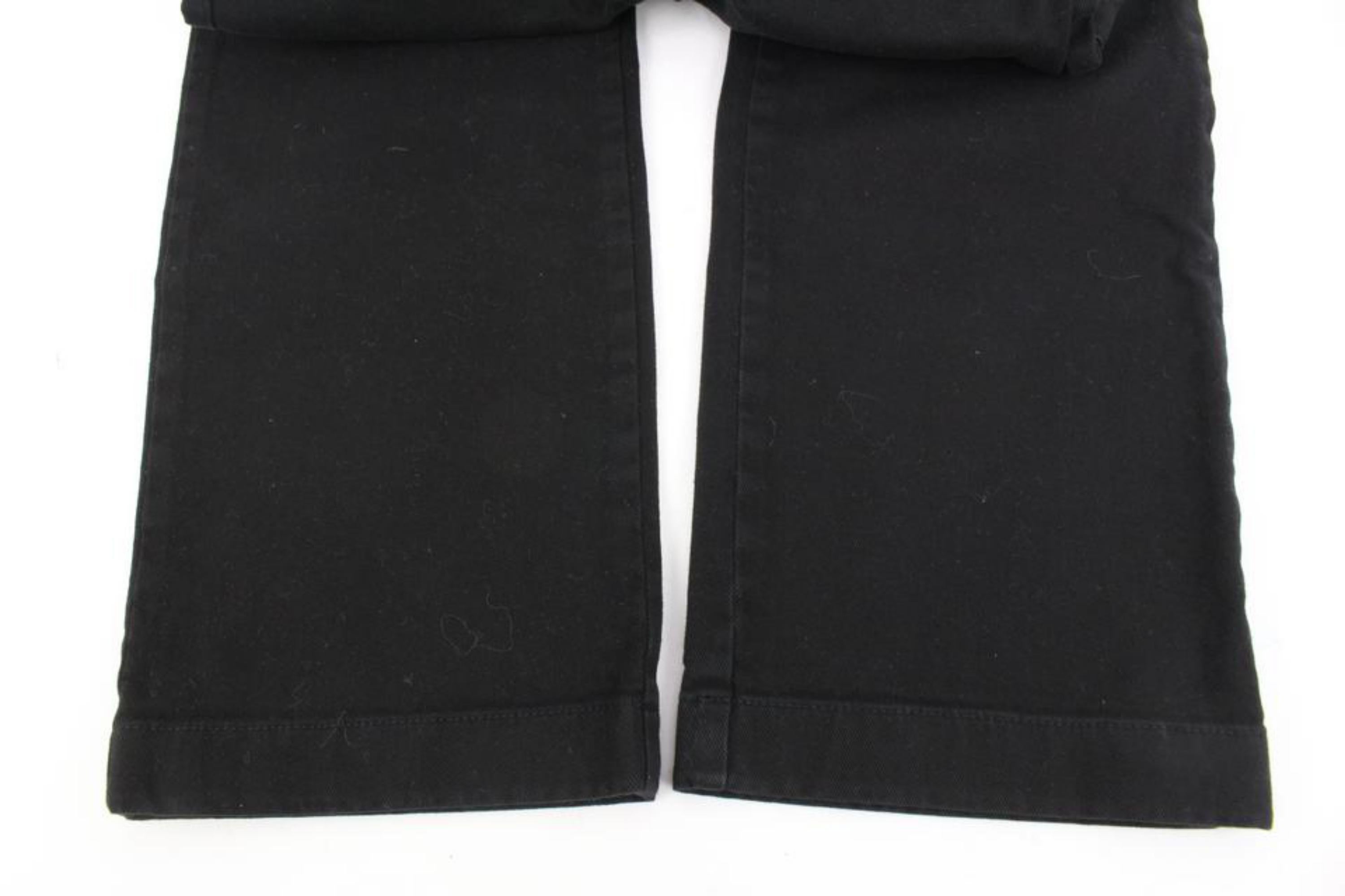 Pantalon pantalon gréca noir et blanc pour garçons 12A de Versace 120v23 en vente 1