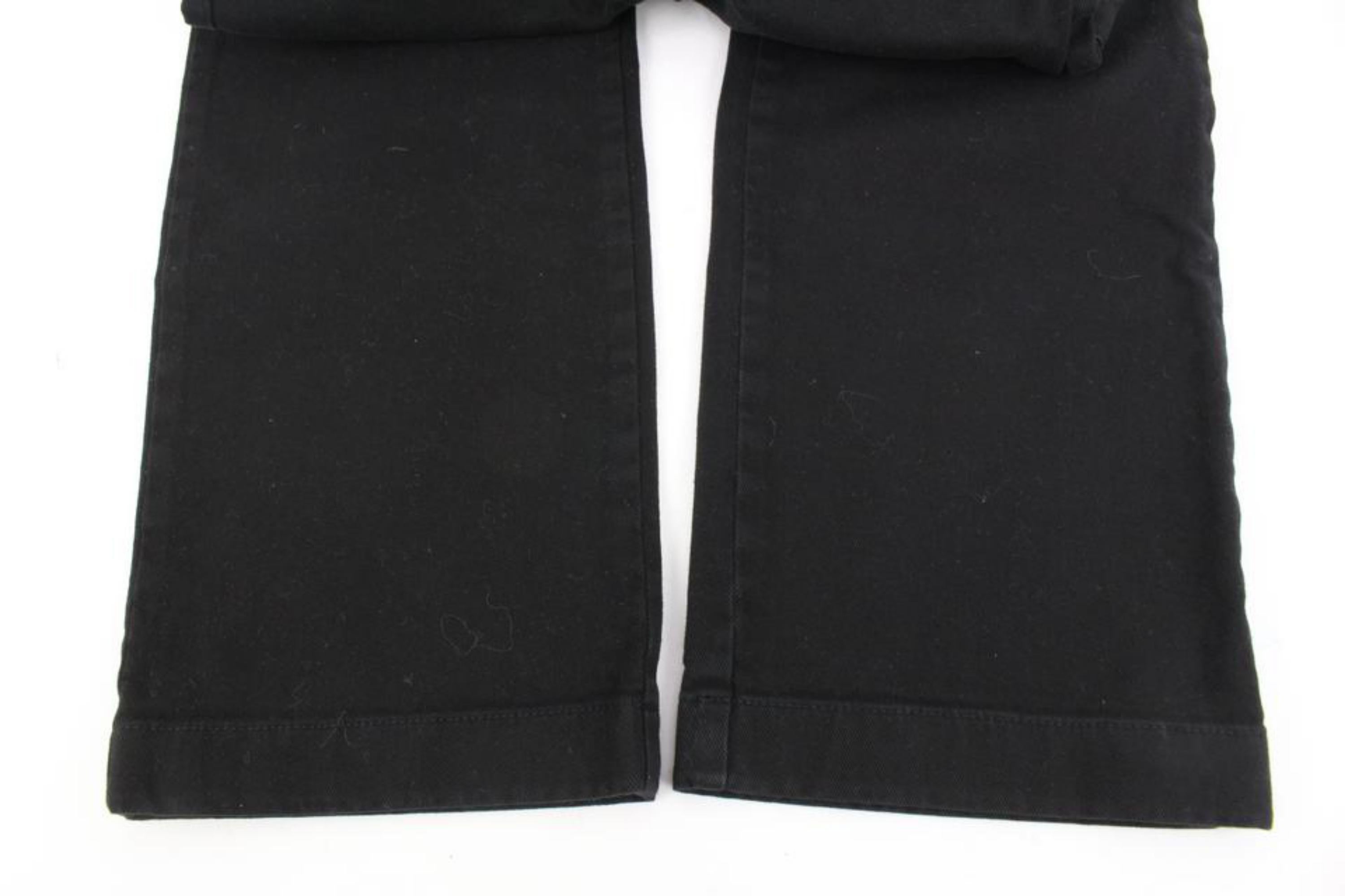 Junge Hose von Versace, 12A, Schwarz x Weiß, Greca, 120v23 im Angebot 2