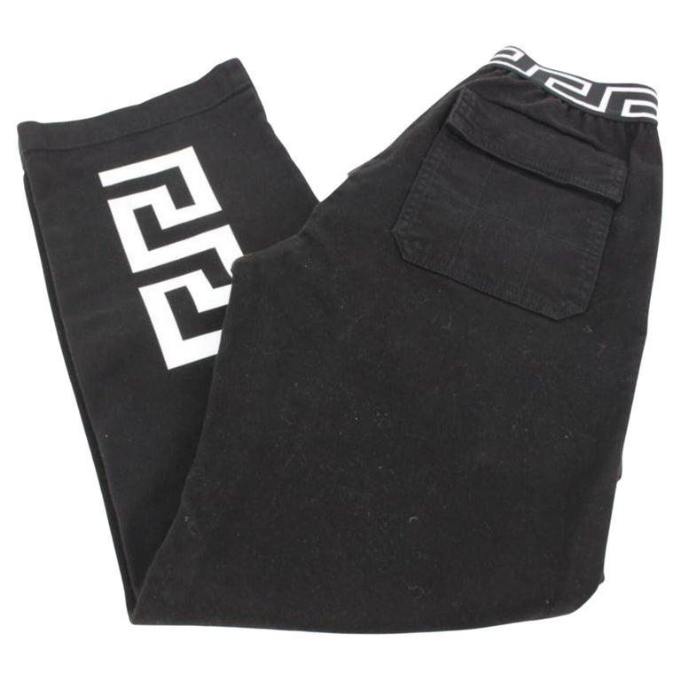 Versace Boys 12A Black x White Greca Boy's Trousers Pants 120v23 For Sale  at 1stDibs | versace kids trousers