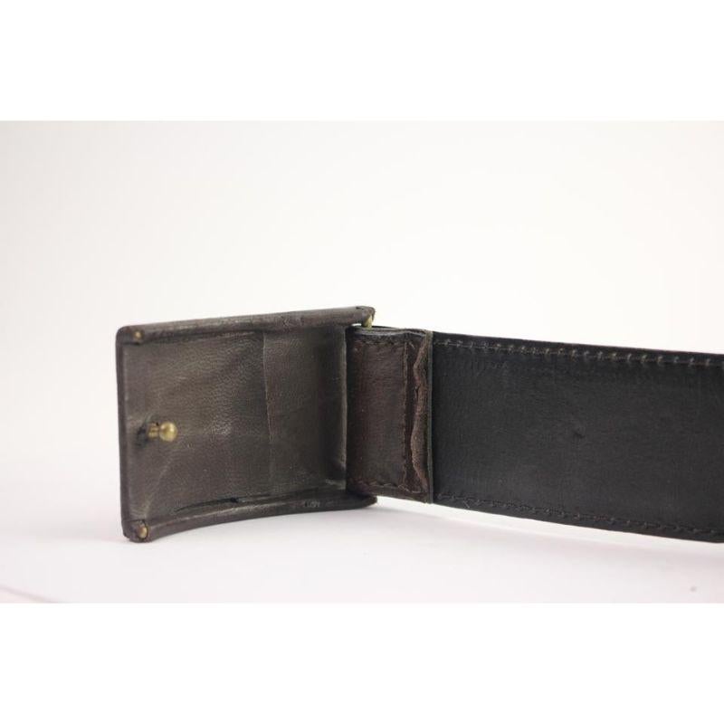 Versace Brown Leather Medusa Belt 82vera104 For Sale 1