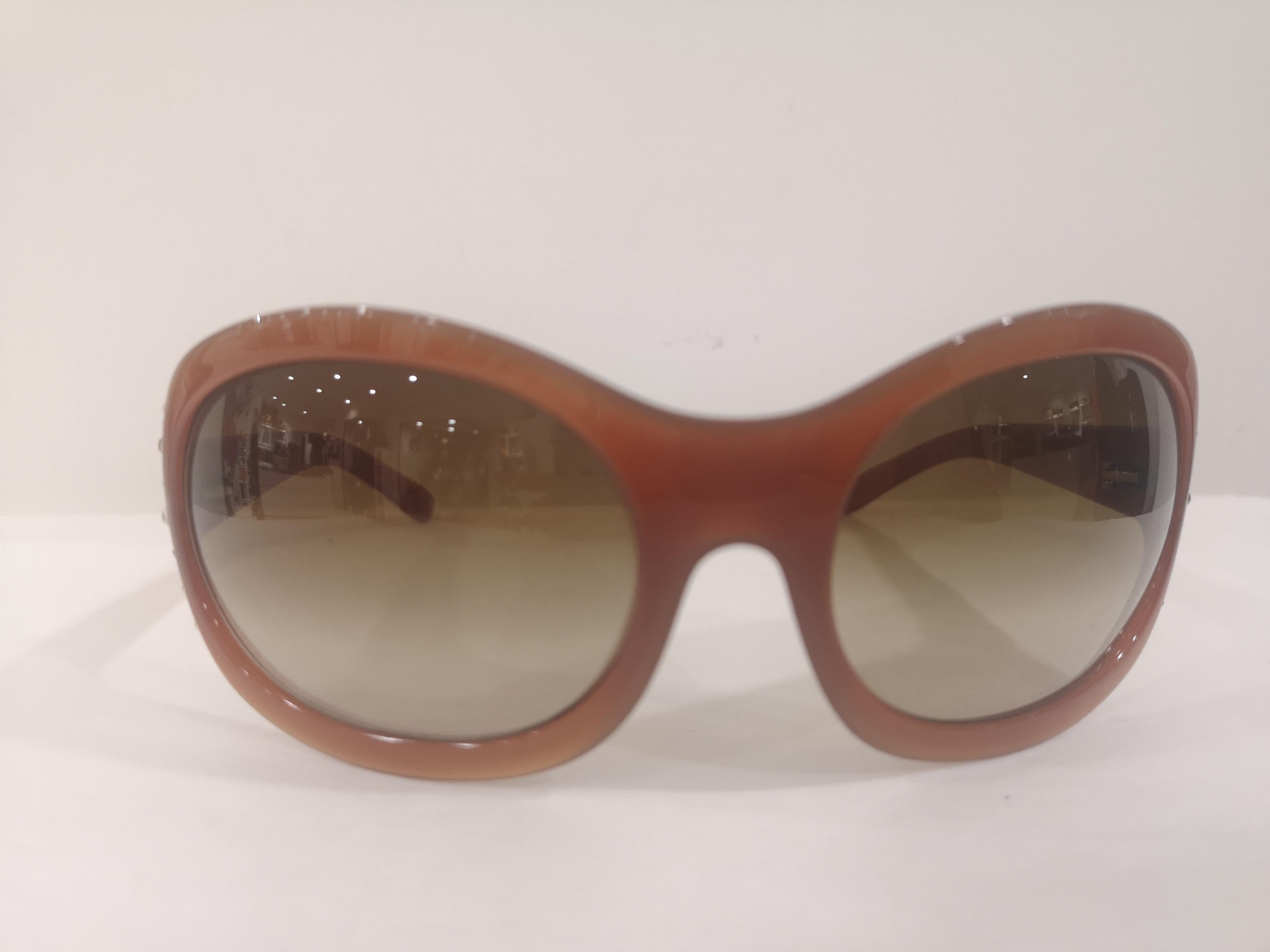 Versace braun swarovski Sonnenbrille NWOT