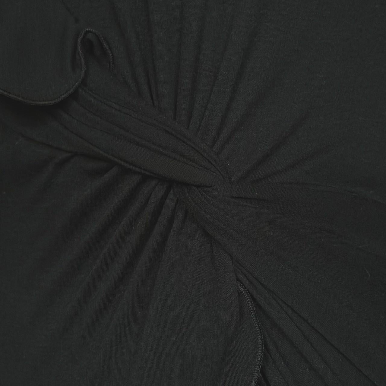 Noir Versace by Donatella Versace F/W 2006 - Robe midi noire à volants en vente