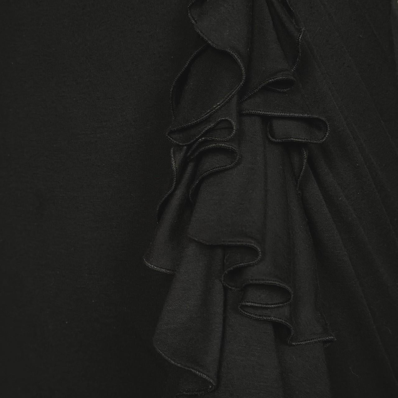 Versace by Donatella Versace F/W 2006 - Robe midi noire à volants Bon état - En vente à PARIS, FR