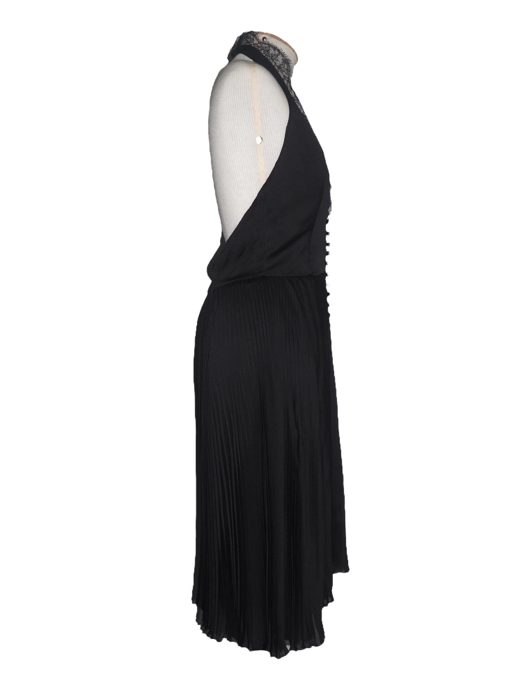 Versace by Donatella FW 2000 RUNWAY Pleated Halter Dress In Good Condition In São Paulo, SP