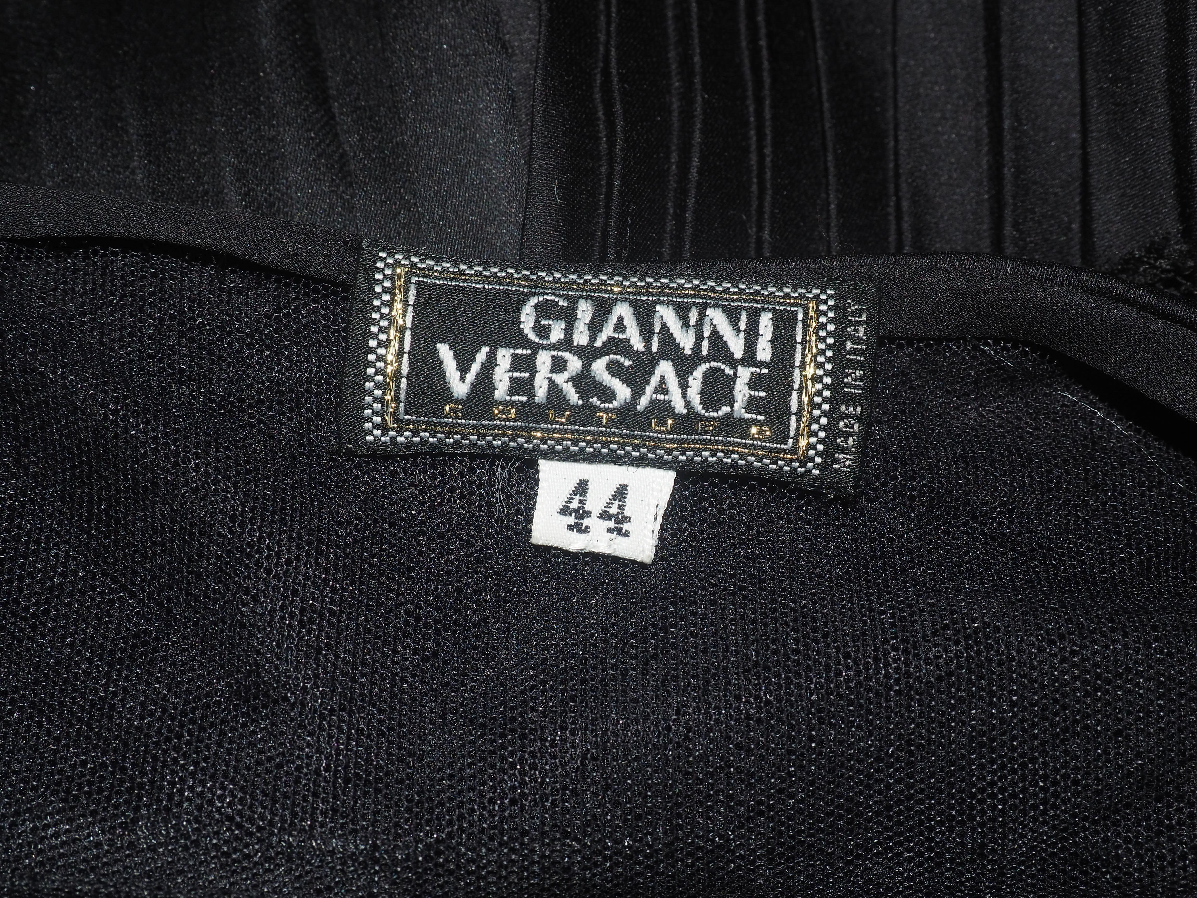 Versace by Donatella FW 2000 RUNWAY Pleated Halter Dress 2