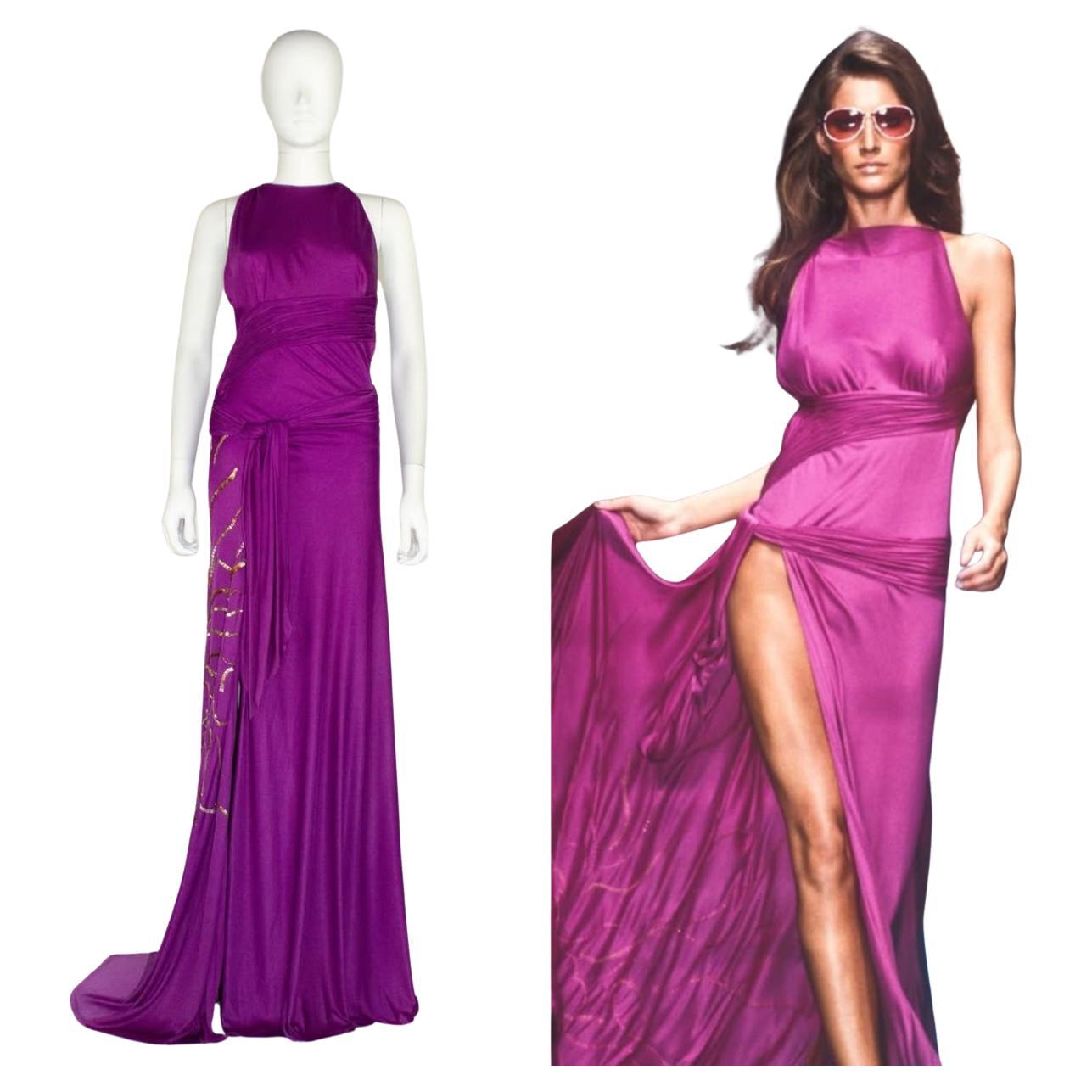Versace by Donatella Gisele Bündchen Laufstegkleid, S/S 2000 im Angebot