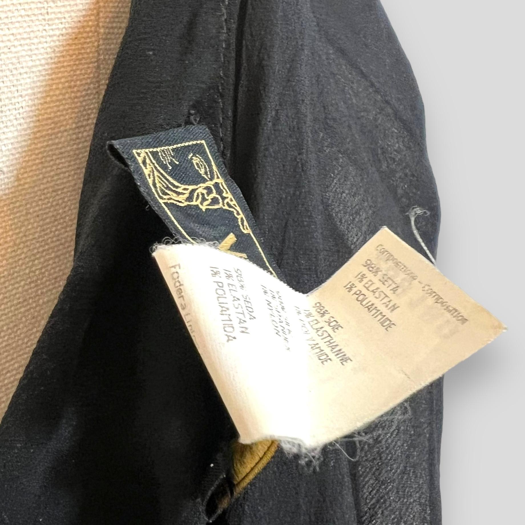 Versace by Donatella Versace F/W 2003 Black Silk Gown For Sale 7