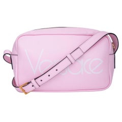 Versace - Sac à bandoulière pour appareil photo en cuir de veau rose