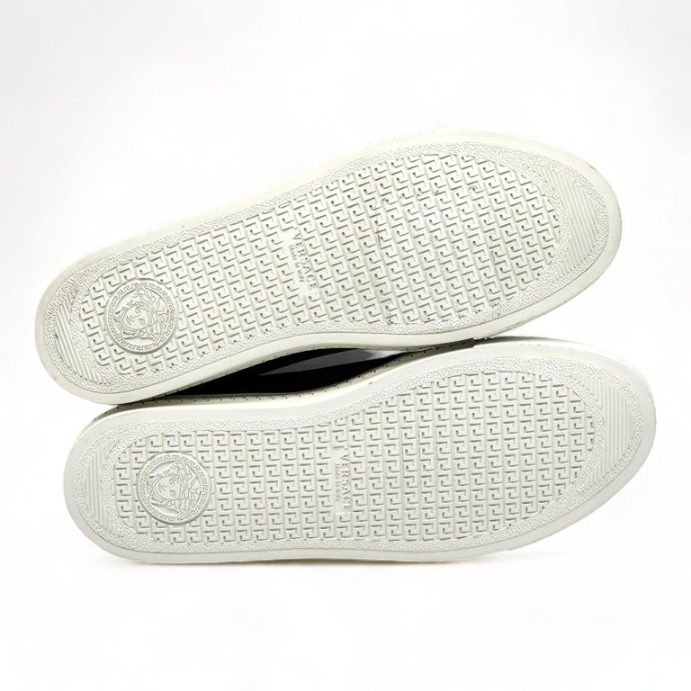 Versace Canvas Slip on Sneakers For Sale at 1stDibs display picture 3