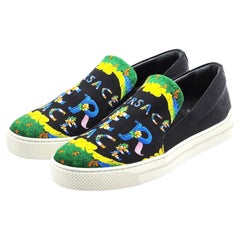 Versace Canvas Slip on Sneakers