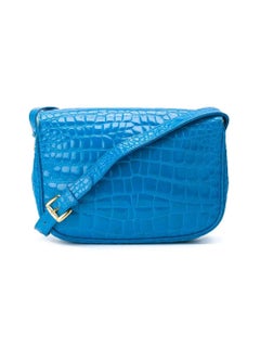 Versace Cerulean Crocodile Leather Bag, 2000s