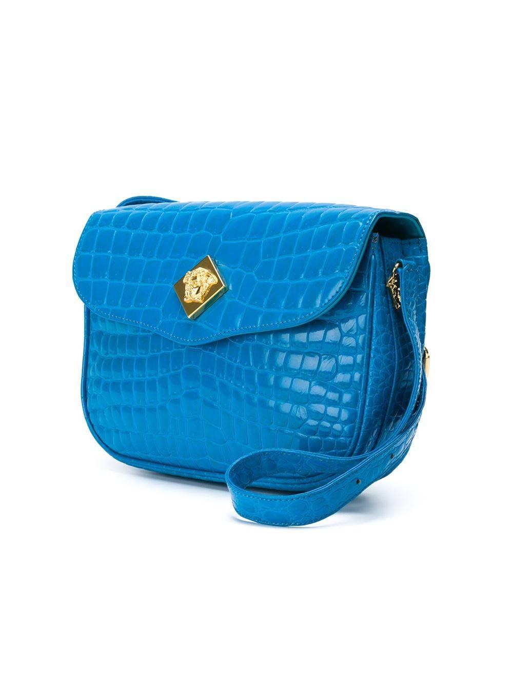 versace crocodile bag