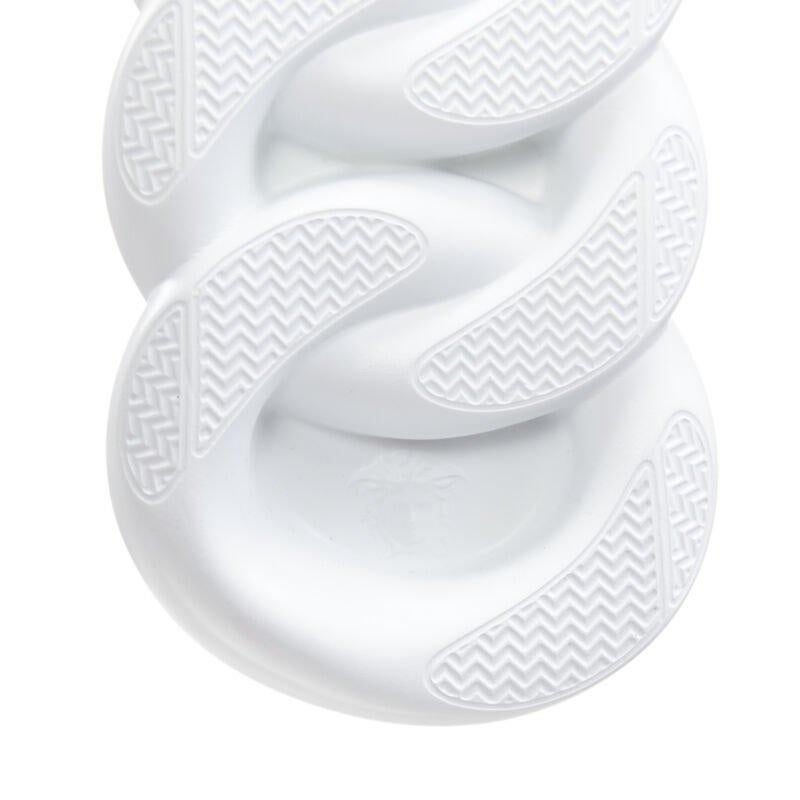 VERSACE Chain Reaction Blowzy baskets en daim rose shocking chunky dad EU41.5 en vente 6