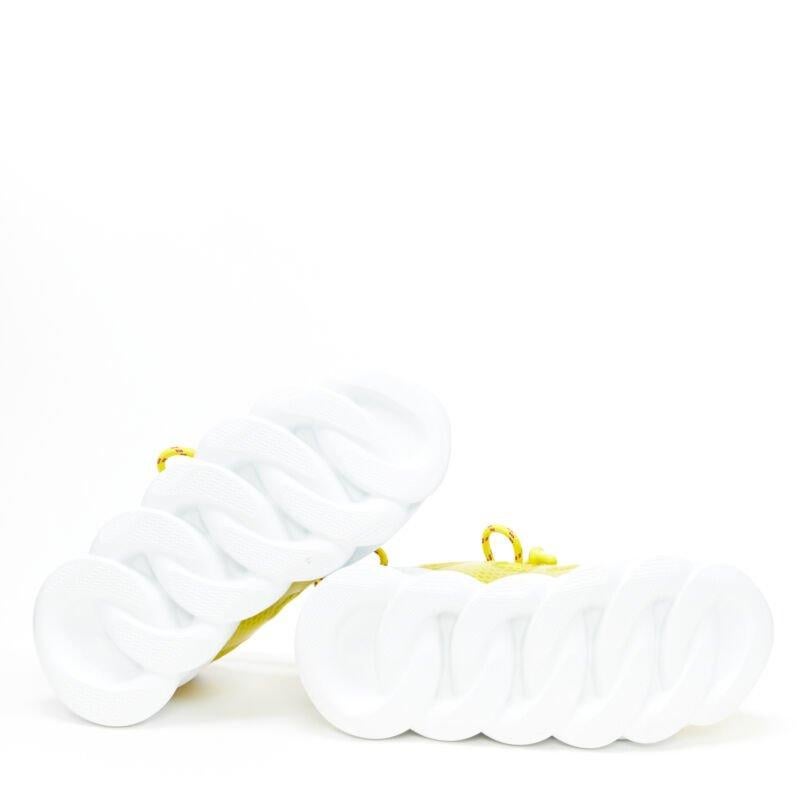 VERSACE Chain Reaction yellow blue low top chunky sole dad sneaker EU38 US8 1